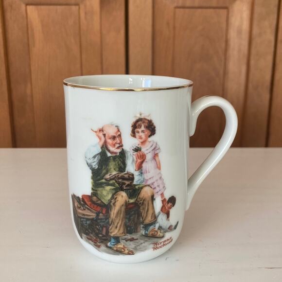 Vintage Norman Rockwell “The Cobbler” Collectible Mug - Picture 1 of 11